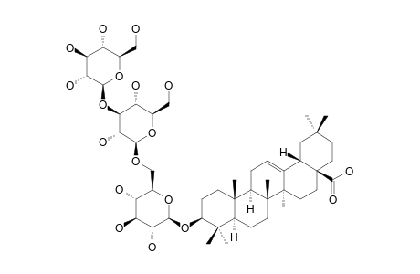 BETA-D-GLUCOPYRANOSYL-(1->3)-BETA-D-GLUCOPYRANOSYL-(1->6)-BETA-D-GLUCOPYRANOSYL-30-OLEANOIC-ACID