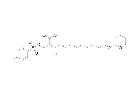 Methyl 3-hydroxy-2-(p-toluenesulfonyloxy)methyl-12-tetrahydropyranyloxydodecanoate