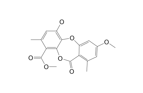 11H-Dibenzo[b,e][1,4]dioxepin-9-carboxylic acid, 6-hydroxy-3-methoxy-1,8-dimethyl-11-oxo-, methyl ester