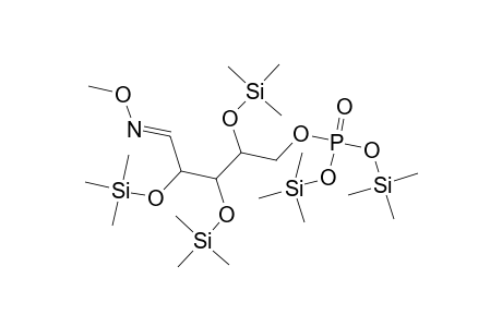 D-Ribose, 2,3,4-tris-O-(trimethylsilyl)-, O-methyloxime, 5-[bis(trimethylsilyl) phosphate]