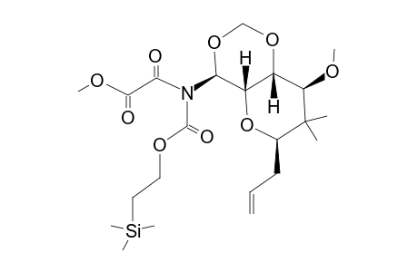 [((4S,4aS,6R,8S,8aR)-6-Allyl-8-methoxy-7,7-dimethyl-hexahydro-pyrano[3,2-d][1,3]dioxin-4-yl)-(2-trimethylsilanyl-ethoxycarbonyl)-amino]-oxo-acetic acid methyl ester