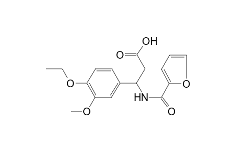 3-(4-Ethoxy-3-methoxy-phenyl)-3-[(furan-2-carbonyl)-amino]-propionic acid