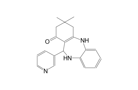 3,3-dimethyl-11-(3-pyridinyl)-2,3,4,5,10,11-hexahydro-1H-dibenzo[b,e][1,4]diazepin-1-one