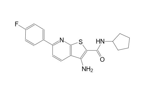 3-amino-N-cyclopentyl-6-(4-fluorophenyl)thieno[2,3-b]pyridine-2-carboxamide