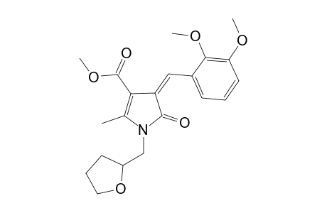 (4Z)-4-(2,3-dimethoxybenzylidene)-5-keto-2-methyl-1-(tetrahydrofurfuryl)-2-pyrroline-3-carboxylic acid methyl ester