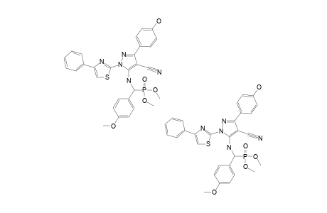DIMETHYL-[4-CYANO-3-(4-HYDROXYPHENYL)-1-(4-PHENYLTHIAZOL-2-YL)-1H-PYRAZOL-5-YLAMINO]-(4-METHOXYPHENYL)-METHYLPHOSPHONATE