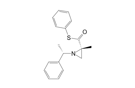 S-Phenyl (-)-(2S,1'S)-2-Methyl-1-(1-phenylethyl)aziridine-2-carbothioate