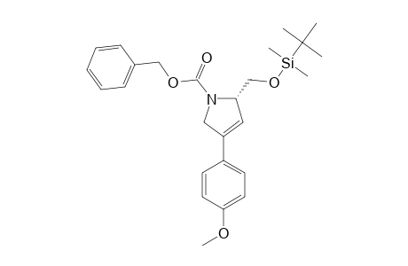 (S)-BENZYL_2-((TERT.-BUTYLDIMETHYLSILYLOXY)-METHYL)-4-(4-METHOXYPHENYL)-2,5-DIHYDRO-1-H-PYRROLE-1-CARBOXYLATE;MIXTURE_OF_ROTAMERS
