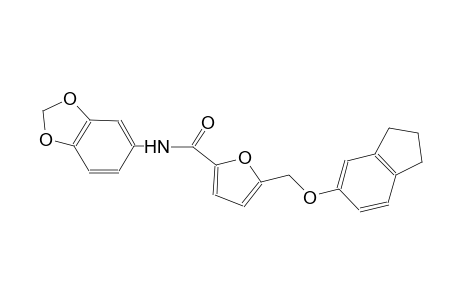 N-(1,3-benzodioxol-5-yl)-5-[(2,3-dihydro-1H-inden-5-yloxy)methyl]-2-furamide