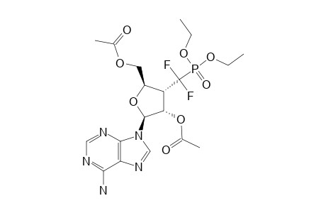 9-N-(2,5-DI-O-ACETYL-3-DEOXY-3-(O,O-DIETHYLPHOSPHONO)-DIFLUOROMETHYL-BETA-D-RIBOFURANOSYL)-ADENINE