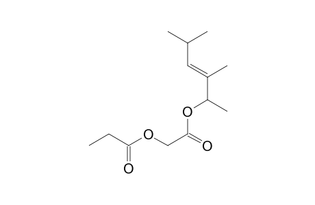 (2"E/Z)-Proionic acid (1",2",4"-trimethylpent-2"-enyloxy)carbonylmethyl ester