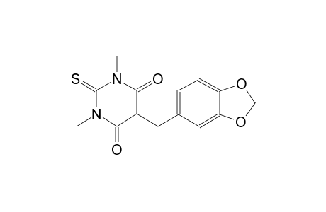 5-(1,3-benzodioxol-5-ylmethyl)-1,3-dimethyl-2-thioxodihydro-4,6(1H,5H)-pyrimidinedione