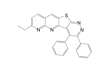 7-Ethyl-3,4-diphenylpyridazino[4',3':4,5]thieno[3,2-b][1,8]naphthyridine