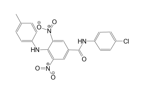 N-(4-chlorophenyl)-3,5-dinitro-4-(4-toluidino)benzamide