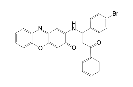 2-(N-(1-(pbromophenyl)-2-phenylcarbonyl-ethyl)amino)phenoxazin-3-one