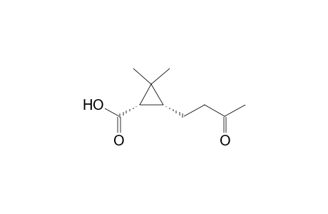 Cyclopropanecarboxylic acid, 2,2-dimethyl-3-(3-oxobutyl)-, (1S-cis)-