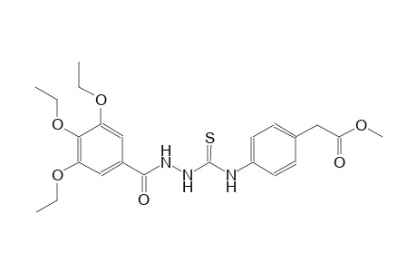 methyl [4-({[2-(3,4,5-triethoxybenzoyl)hydrazino]carbothioyl}amino)phenyl]acetate