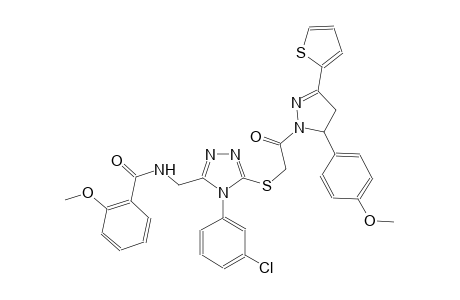 benzamide, N-[[4-(3-chlorophenyl)-5-[[2-[4,5-dihydro-5-(4-methoxyphenyl)-3-(2-thienyl)-1H-pyrazol-1-yl]-2-oxoethyl]thio]-4H-1,2,4-triazol-3-yl]methyl]-2-methoxy-