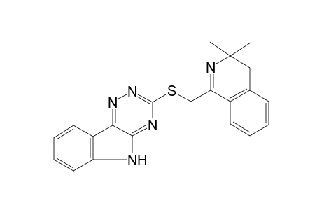 3-[(3,3-dimethyl-4H-isoquinolin-1-yl)methylsulfanyl]-5H-[1,2,4]triazino[5,6-b]indole