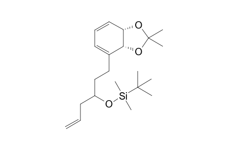 tert-Butyl((1-((3aR,7aS)-2,2-dimethyl-3a,7a-dihydrobenzo[d][1,3]dioxol-4-yl)hex-5-en-3-yl)oxy)dimethylsilane