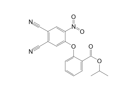 Benzoic acid, 2-(4,5-dicyano-2-nitrophenoxy)-, 1-methylethyl ester