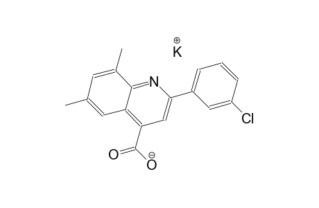 potassium 2-(3-chlorophenyl)-6,8-dimethyl-4-quinolinecarboxylate