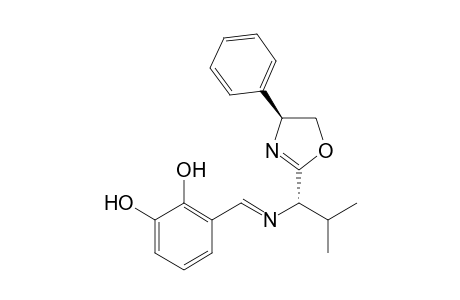 3-{[(S)-2-Methyl-1-((S)-4-phenyl-4,5-dihydro-oxazol-2-yl)propylimino]methyl}benzene-1,2-diol