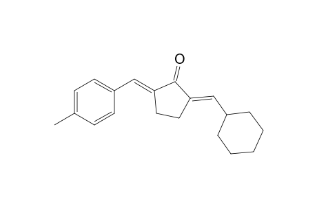 2-(cyclohexylmethylene)-5-[(4-methylphenyl)methylene]cyclopentanone