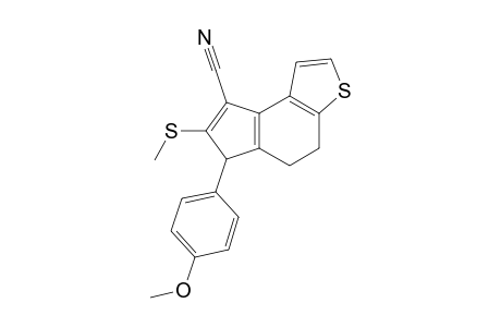 6-(4-Methoxyphenyl)-7-methylsulfanyl-4,5-dihydro-6H-indeno[5,4-b]thiophene-8-carbonitrile