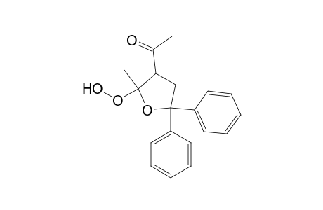 Ethanone, 1-(tetrahydro-2-hydroperoxy-2-methyl-5,5-diphenyl-3-furanyl)-