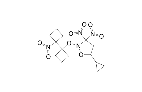 3,3-DINITRO-2-[1'-NITRO-1,1'-BI-(CYCLOBUTYL)-1-YLOXY]-5-CYCLOPROPYLISOXAZOLIDINE;DIASTEREOMER_A;MAJOR_DIASTEREOMER