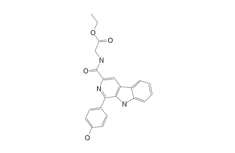 N-[1-(4-HYDROXYPHENYL)-BETA-CARBOLINE-3-CARBONYL]-GLYCINE-ETHYLESTER