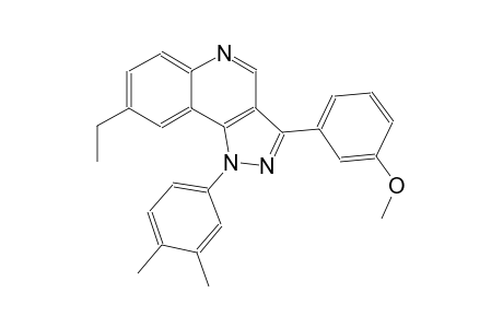 1-(3,4-dimethylphenyl)-8-ethyl-3-(3-methoxyphenyl)-1H-pyrazolo[4,3-c]quinoline