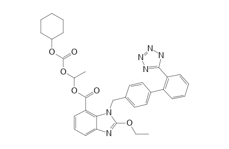 (+/-)-1-(CYCLOHEXYLOXYCARBONYLOXY)-ETHYL-2-ETHOXY-1-[[2'-(1H-TETRAZOL-5-YL)-BIPHENYL-4-YL]-METHYL]-1H-BENZIMIDAZOLE-7-CARBOXYLATE