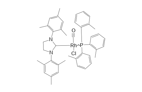 CHLORO-RHODIUM-1,3-BIS-(2,4,6-TRIMETHYLPHENYL)-4,5-DIHYDROIMIDAZOL-2-YLIDENE-CARBONYL-TRI-ORTHO-TOLYLPHOSPHINE