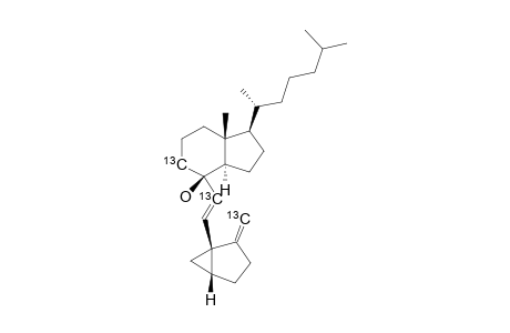 [7,9,19-(13)C(3)]-(3R,5R)-(6E)-3,5-DEHYDRO-9,10-SECOCHOLESTA-6,10(19)-DIEN-8-BETA-OL