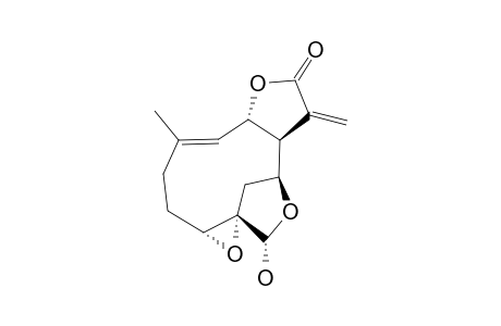 (1S*,6S*,7R*,8R*,10R*,14R*)-1(10),8,14-DIEPOXY-14-HYDROXYGERMACRA-4,11(13)-DIEN-6,12-OLIDE