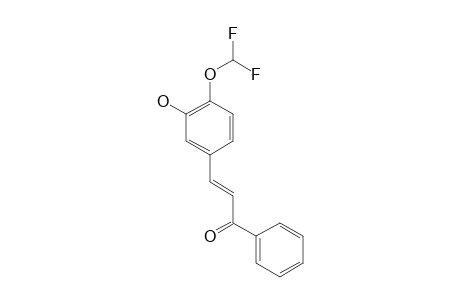 (E)-3-[4-(DIFLUOROMETHOXY)-3-HYDROXYPHENYL]-1-PHENYLPROP-2-EN-1-ONE