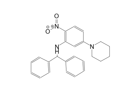 benzenemethanamine, N-[2-nitro-5-(1-piperidinyl)phenyl]-alpha-phenyl-