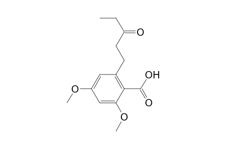 Benzoic acid, 2,4-dimethoxy-6-(3-oxopentyl)-