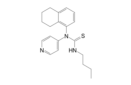 3-Butyl-1-(4-pyridyl)-1-tetralin-5-yl-thiourea