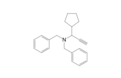 N,N-Dibenzyl-1-cyclopentyl-2-propyn-1-amine