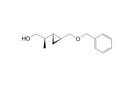 (2R*)-2-{(1R*,2S*)-2-[(Benzyloxy)methyl]cyclopropyl}propan-1-ol
