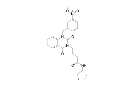 N-cyclopentyl-4-(1-(3-nitrobenzyl)-2,4-dioxo-1,4-dihydro-3(2H)-quinazolinyl)butanamide