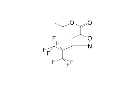 3-(ALPHA-HYDROHEXAFLUOROISOPROPYL)-5-ETHOXYCARBONYL-1,2-OXAZOLINE-2