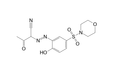 (E)-2-((2-hydroxy-5-(morpholinosulfonyl)phenyl)diazenyl)-3-oxobutanenitrile