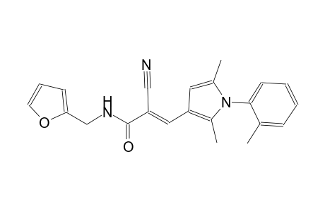 (2E)-2-cyano-3-[2,5-dimethyl-1-(2-methylphenyl)-1H-pyrrol-3-yl]-N-(2-furylmethyl)-2-propenamide