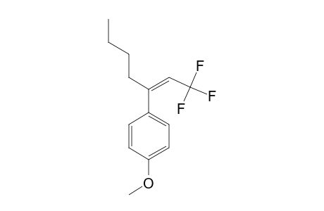 (Z)-1,1,1-TRIFLUORO-3-(4-METHOXYPHENYL)-2-HEPTENE