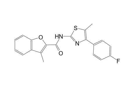 N-[4-(4-fluorophenyl)-5-methyl-1,3-thiazol-2-yl]-3-methyl-1-benzofuran-2-carboxamide