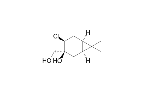 3.beta.-Hydroxy-4.beta.-chloro-10-hydroxy (cis)-carane